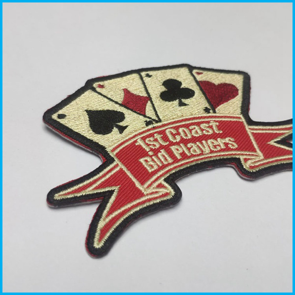 Hot cut embroidery border