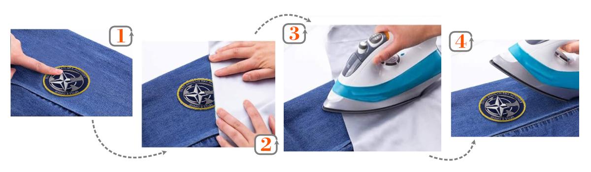 How to iron on patches